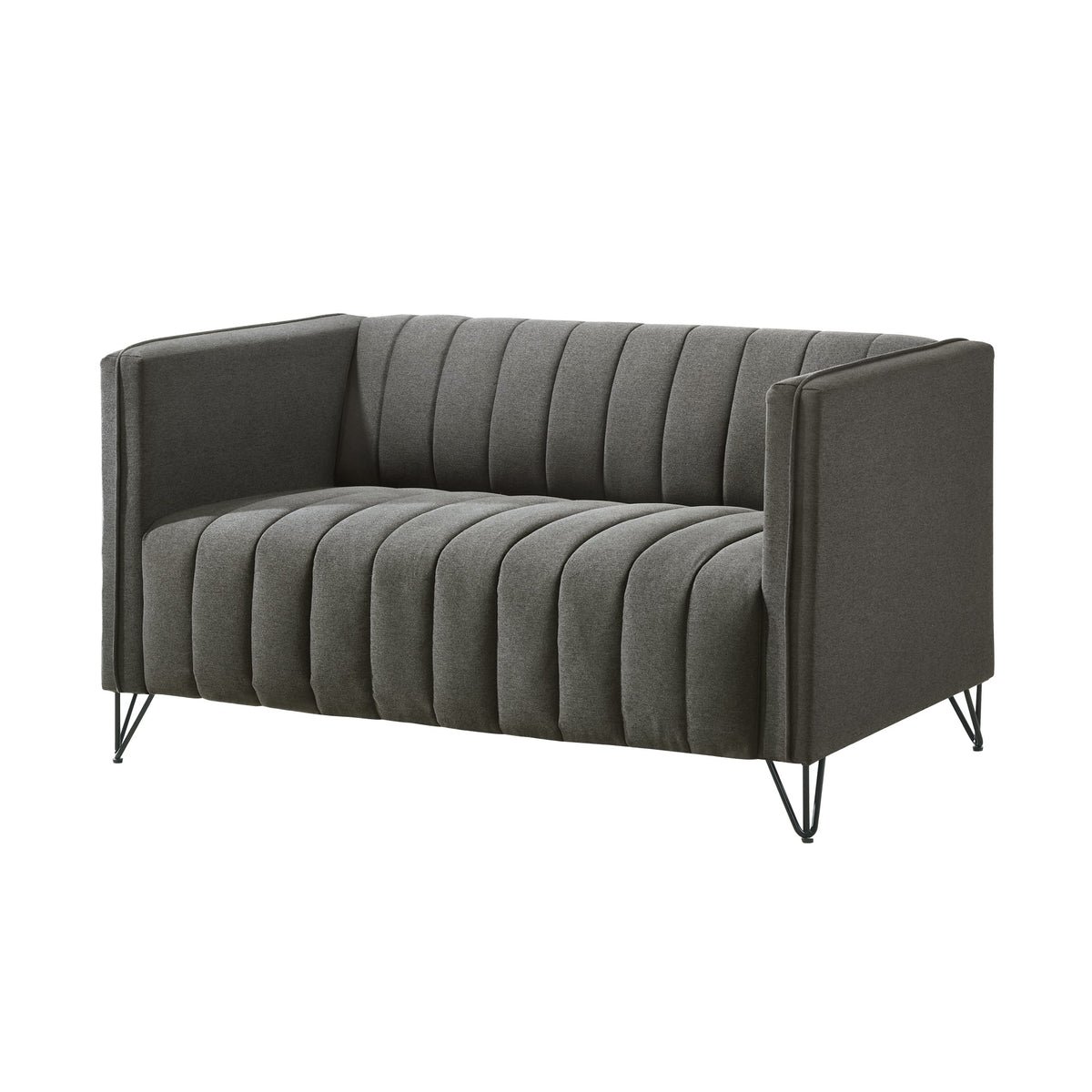 Home Design Kurtis Square Arm Loveseat