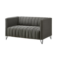 Home Design Kurtis Square Arm Loveseat