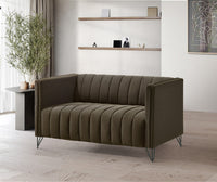 Home Design Kurtis Square Arm Loveseat