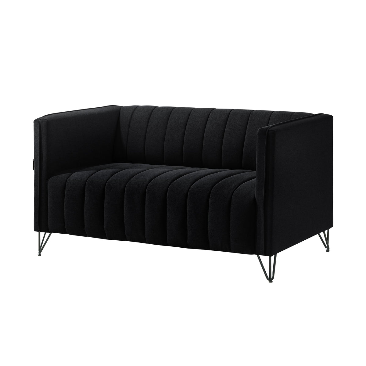 Home Design Kurtis Square Arm Loveseat