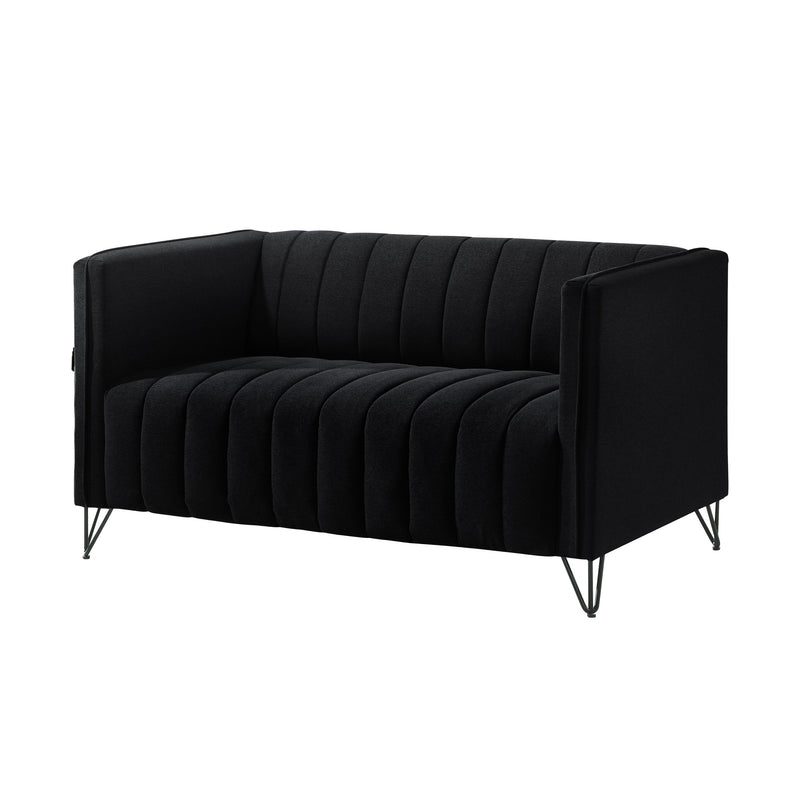 Home Design Kurtis Square Arm Loveseat