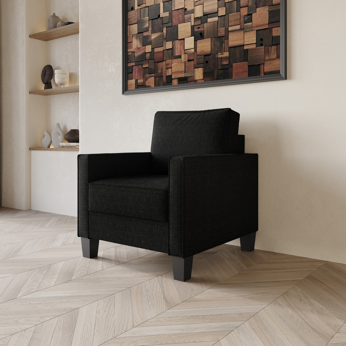 Home Design Marcia Square Arm Chair