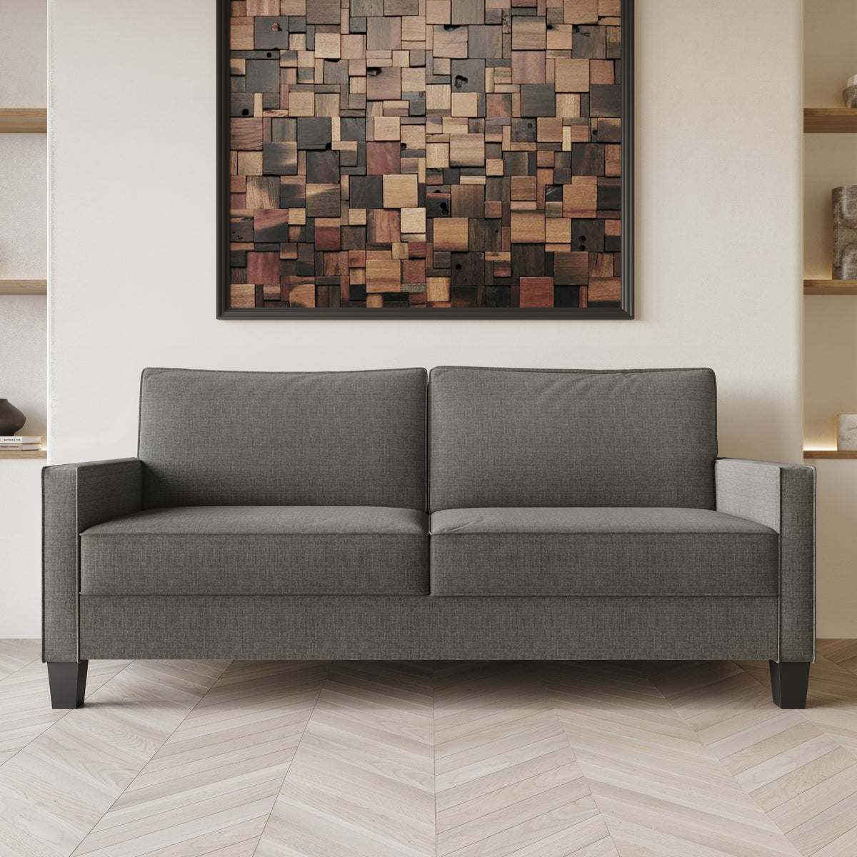 Home Design Marcia Square Arm Sofa