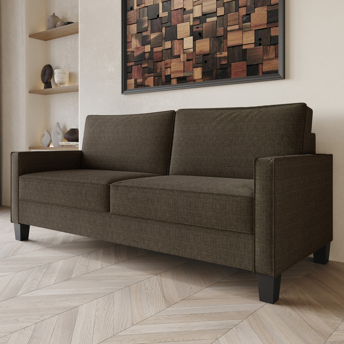 Home Design Marcia Square Arm Sofa