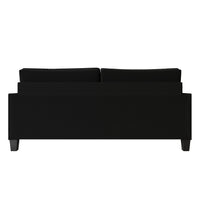 Home Design Marcia 2-Piece Square Arm Living Room Set with Loveseat and Sofa, Modern Upholstery and Black Legs