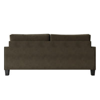 Home Design Marcia 2-Piece Square Arm Living Room Set with Loveseat and Sofa, Modern Upholstery and Black Legs