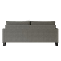 Home Design Marcia 2-Piece Square Arm Living Room Set with Loveseat and Sofa, Modern Upholstery and Black Legs