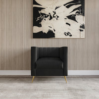 Home Design Weiss Velvet Square Arm Chair