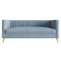 Home Design Weiss Velvet Square Arm Sofa