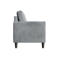 Home Design Goliad 2-Piece Velvet Living Room Set with Loveseat and Sofa, Pocket Spring Design, Soft Cushions, Clean Lines Design