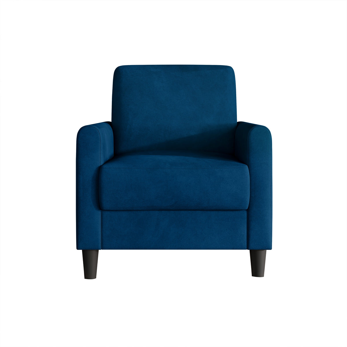 Home Design Goliad Velvet Armchair with Pocket Spring, Soft Cushions, Clean Lines Design
