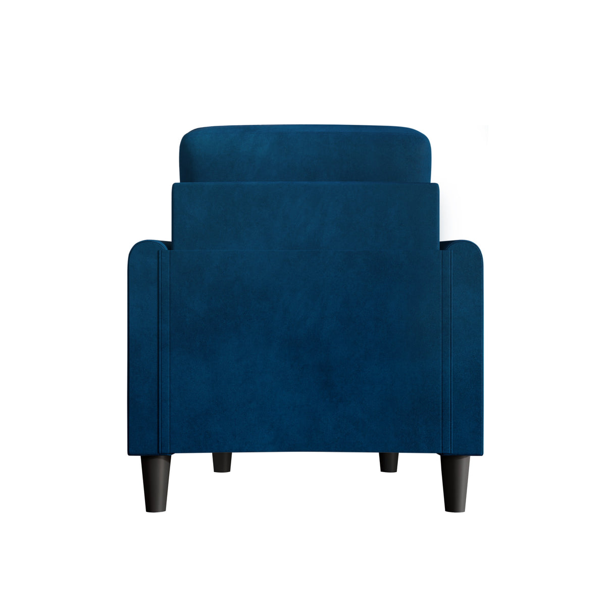 Home Design Goliad Velvet Armchair with Pocket Spring, Soft Cushions, Clean Lines Design