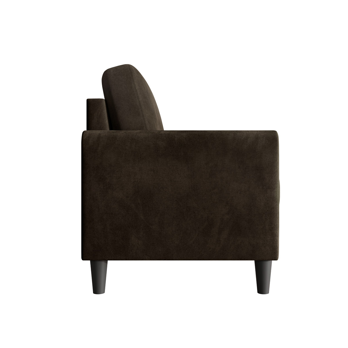 Home Design Goliad Velvet Arm Loveseat with Pocket Spring, Soft Cushions, Clean Lines Design