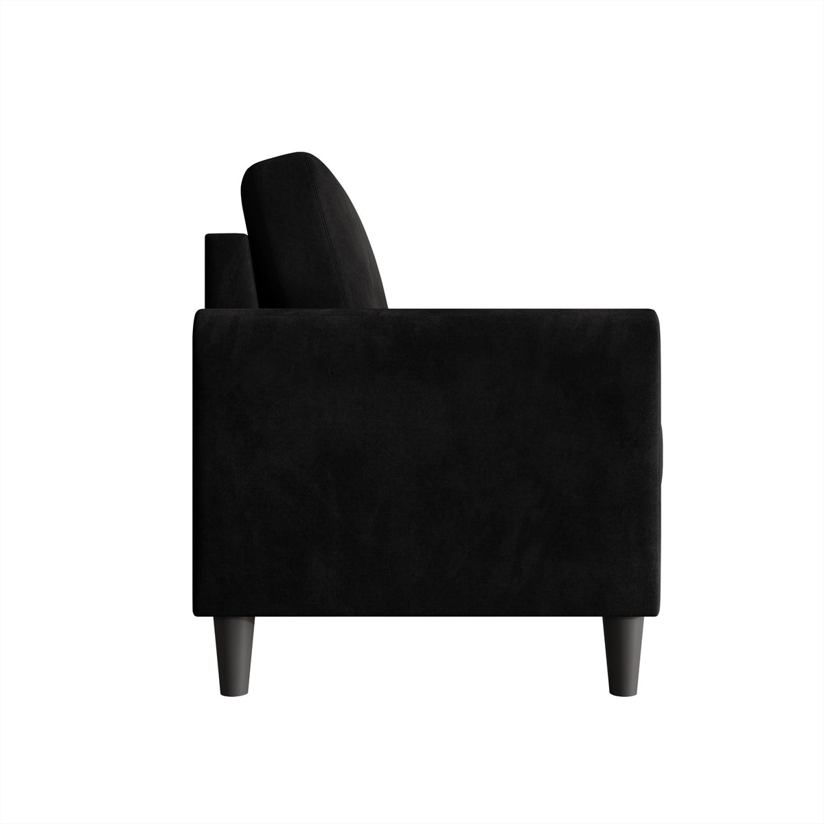 Home Design Goliad Velvet Arm Sofa with Pocket Spring, Soft Cushions, Clean Lines Design