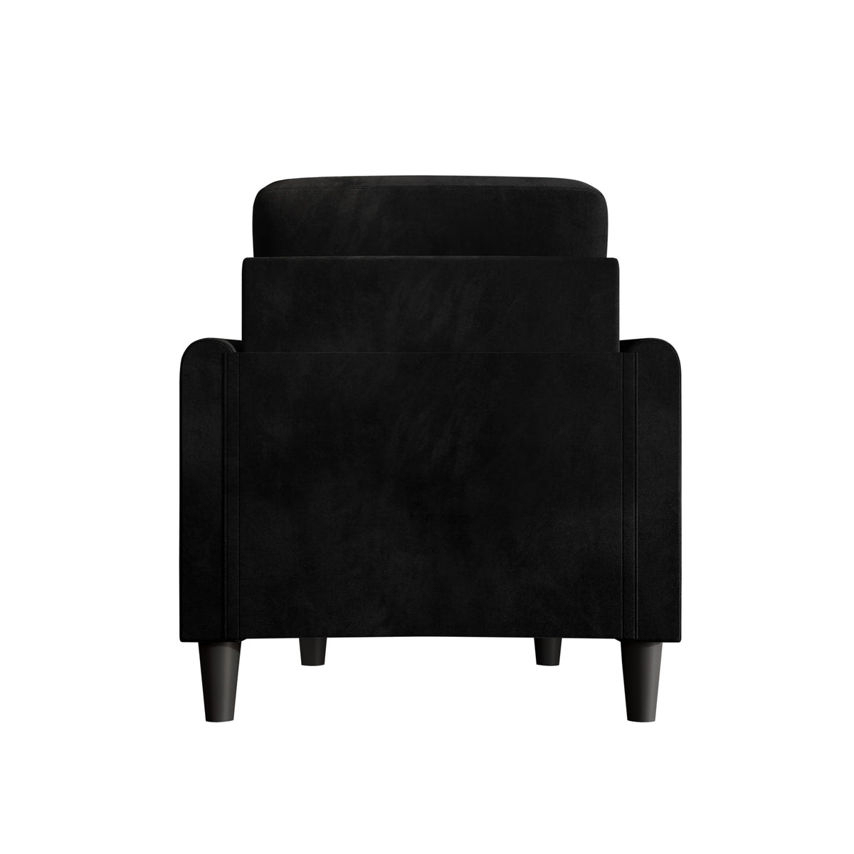 Home Design Goliad Velvet Armchair with Pocket Spring, Soft Cushions, Clean Lines Design