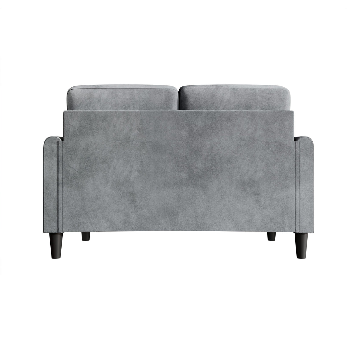 Home Design Goliad Velvet Arm Loveseat with Pocket Spring, Soft Cushions, Clean Lines Design