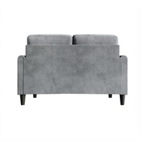 Home Design Goliad 2-Piece Velvet Living Room Set with Loveseat and Sofa, Pocket Spring Design, Soft Cushions, Clean Lines Design
