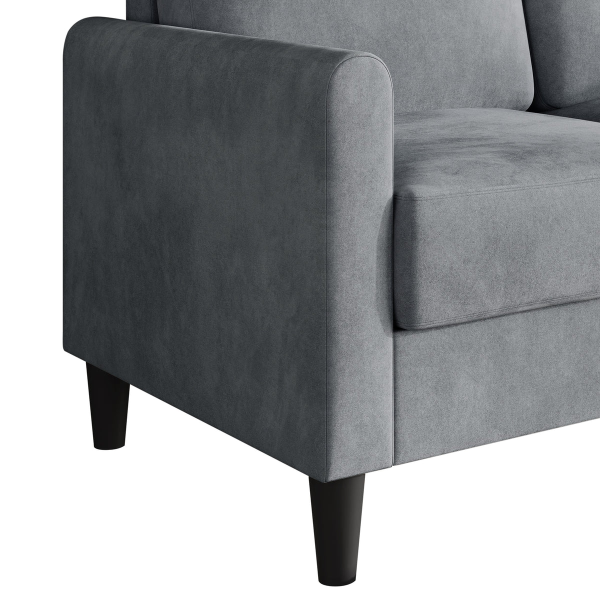 Home Design Goliad 2-Piece Velvet Living Room Set with Loveseat and Sofa, Pocket Spring Design, Soft Cushions, Clean Lines Design