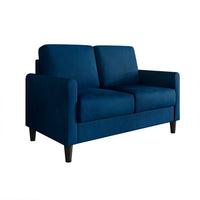 Home Design Goliad 2-Piece Velvet Living Room Set with Loveseat and Sofa, Pocket Spring Design, Soft Cushions, Clean Lines Design