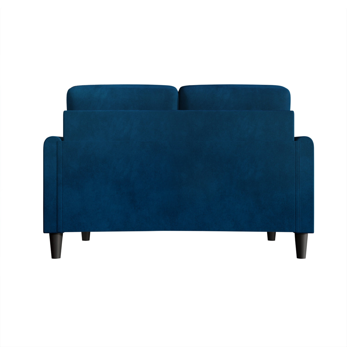 Home Design Goliad Velvet Arm Loveseat with Pocket Spring, Soft Cushions, Clean Lines Design