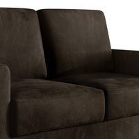 Home Design Goliad Velvet Arm Loveseat with Pocket Spring, Soft Cushions, Clean Lines Design