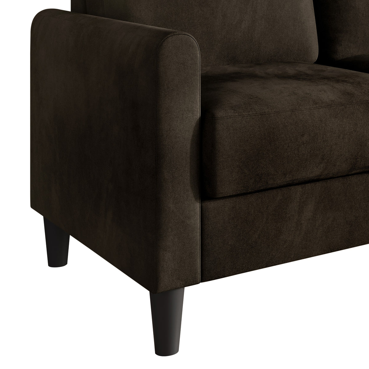 Home Design Goliad 2-Piece Velvet Living Room Set with Loveseat and Sofa, Pocket Spring Design, Soft Cushions, Clean Lines Design