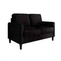 Home Design Goliad 2-Piece Velvet Living Room Set with Loveseat and Sofa, Pocket Spring Design, Soft Cushions, Clean Lines Design