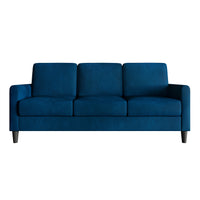 Home Design Goliad 2-Piece Velvet Living Room Set with Loveseat and Sofa, Pocket Spring Design, Soft Cushions, Clean Lines Design