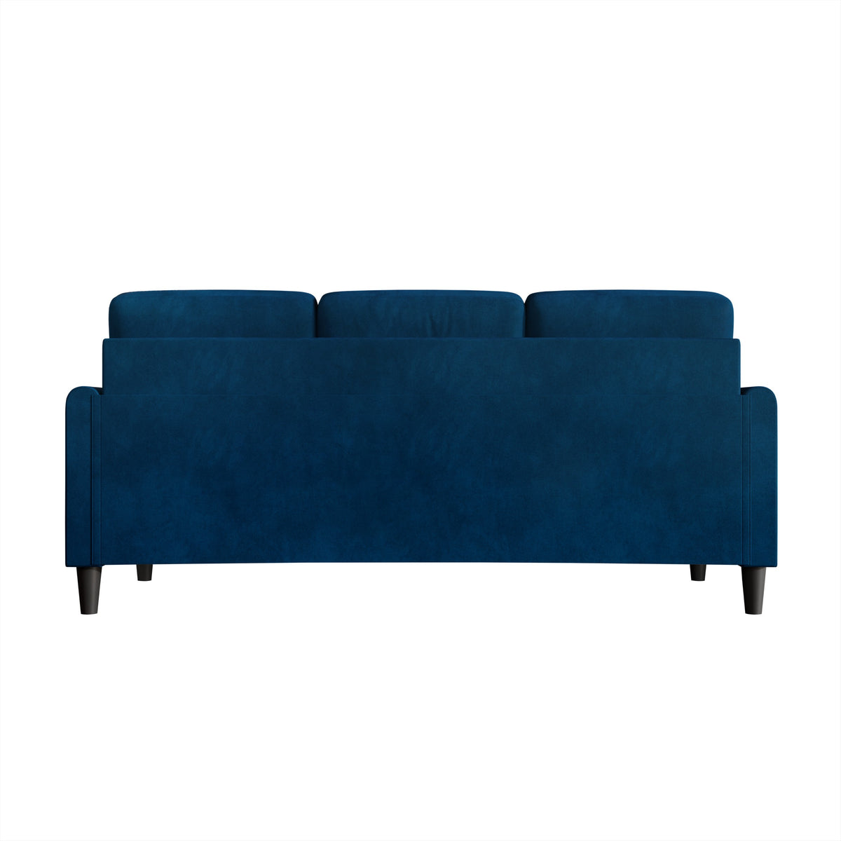 Home Design Goliad Velvet Arm Sofa with Pocket Spring, Soft Cushions, Clean Lines Design