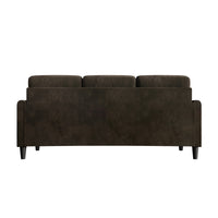 Home Design Goliad Velvet Arm Sofa with Pocket Spring, Soft Cushions, Clean Lines Design
