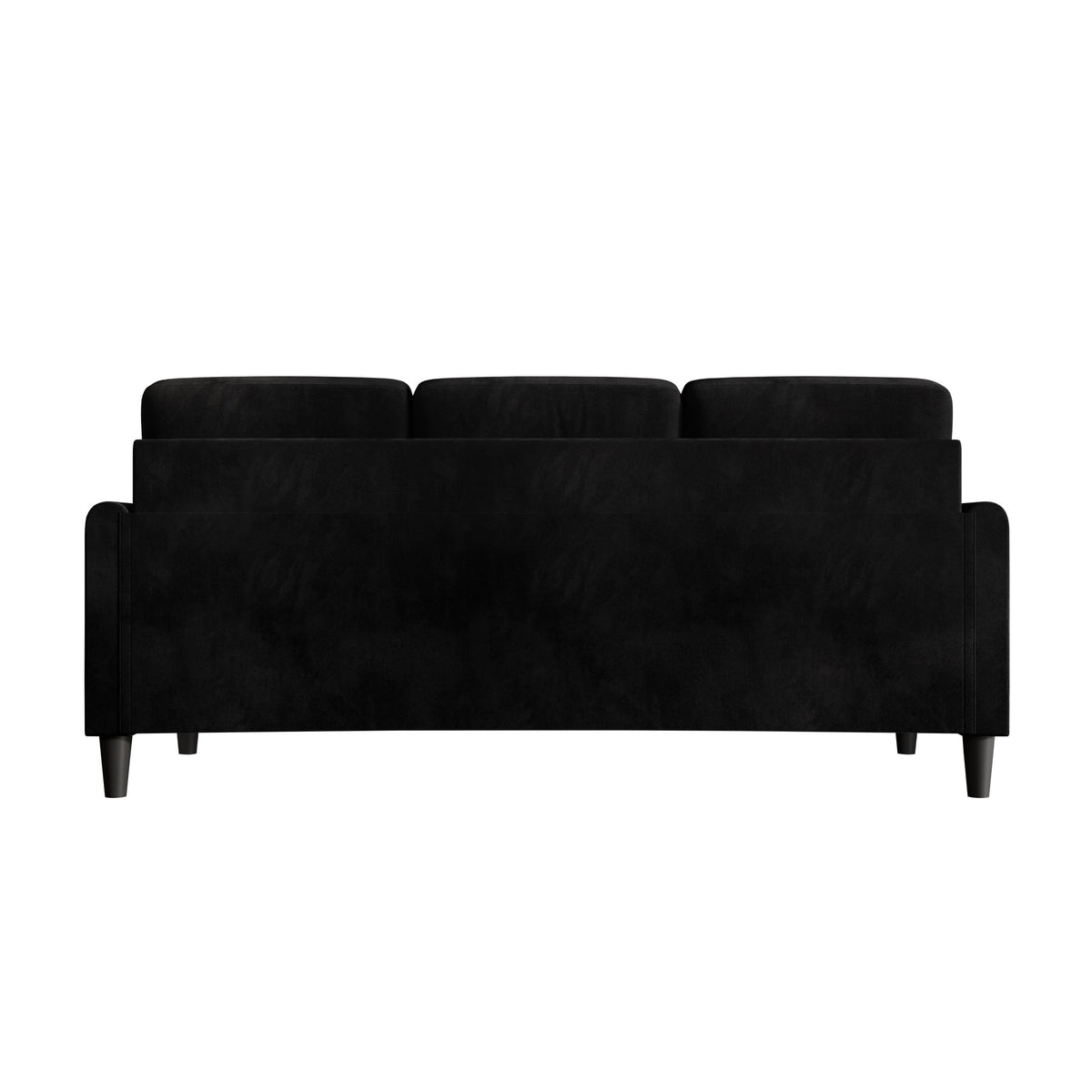 Home Design Goliad Velvet Arm Sofa with Pocket Spring, Soft Cushions, Clean Lines Design