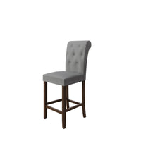 Home Design Dothan Counter Height Dining Chair (Set of 4), Gray/ Brown