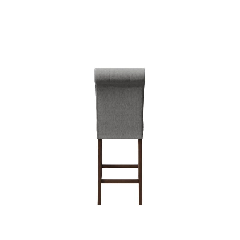Home Design Dothan Counter Height Dining Chair (Set of 4), Gray/ Brown