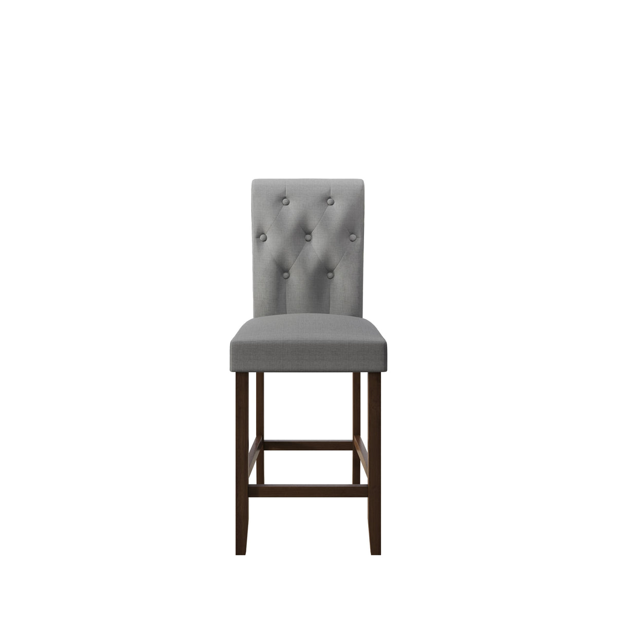 Home Design Dothan Counter Height Dining Chair (Set of 4), Gray/ Brown