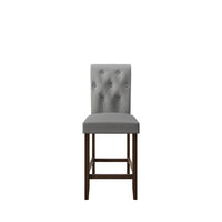 Home Design Dothan Counter Height Dining Chair (Set of 4), Gray/ Brown