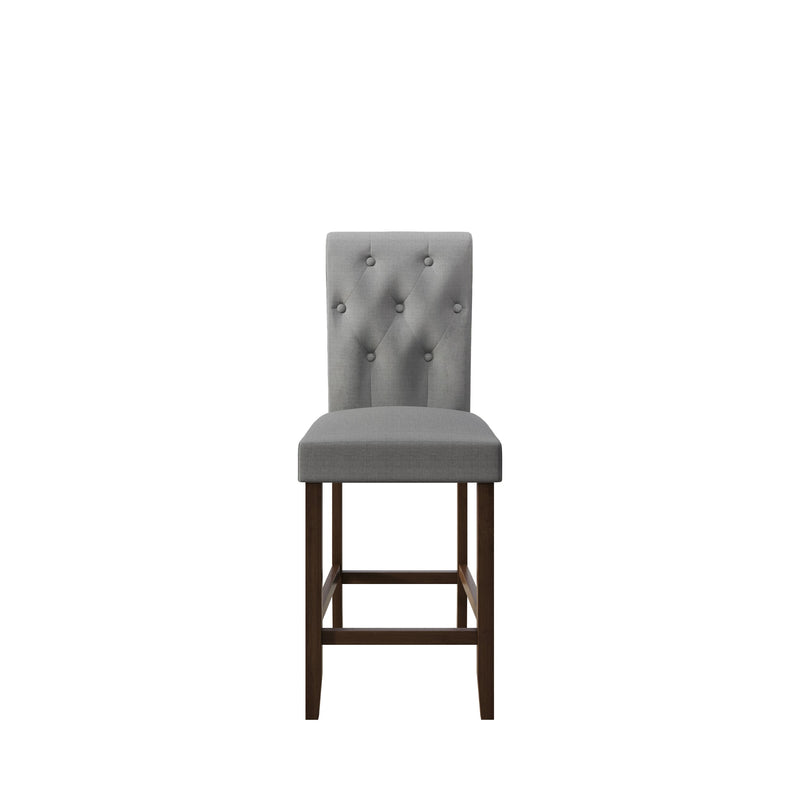 Home Design Dothan Counter Height Dining Chair (Set of 4), Gray/ Brown