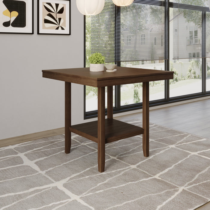 Home Design Dothan Counter Height Dining Table, Brown