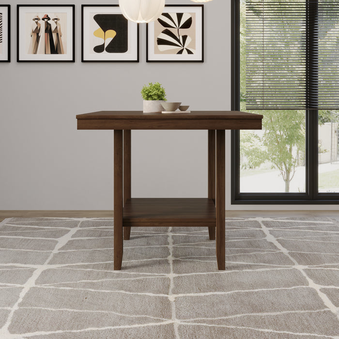 Home Design Dothan Counter Height Dining Table, Brown