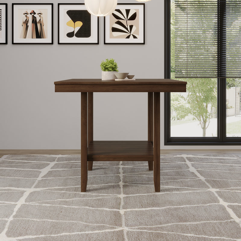 Home Design Dothan Counter Height Dining Table, Brown