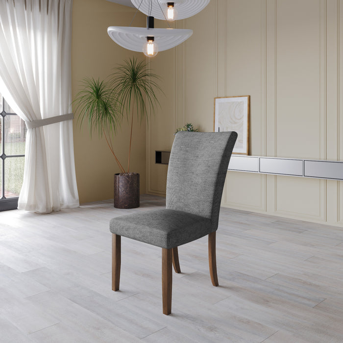 Home Design Lubec Dining Chair (Set of 2), Gray