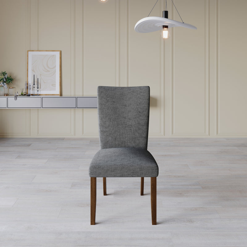 Home Design Lubec Dining Chair (Set of 2), Gray