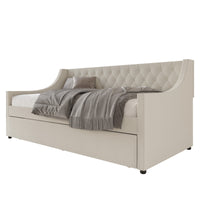 Home Design Vinnie Upholstered Daybed with Trundle