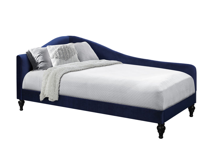 Home Design Enzo Luxurious Velvet Upholstered Daybed for Adult