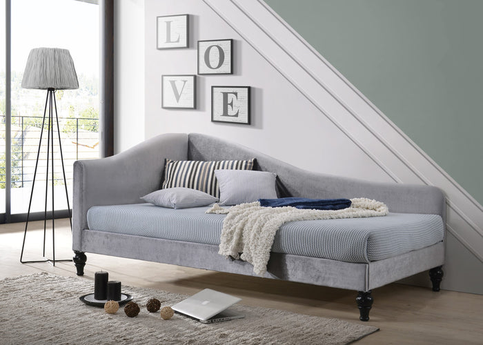 Home Design Enzo Luxurious Velvet Upholstered Daybed for Adult