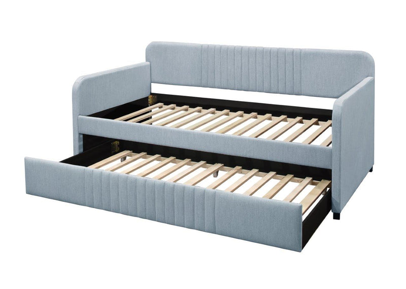 Home Design Amelia Linen Upholstered Daybed With Trundle