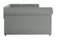 Home Design Venice Upholstered Daybed with Pull-Out Twin Trundle, Modern Sofa Bed for Guest Room or Bedroom