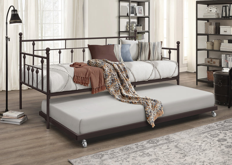 Aine Twin Metal Daybed with Trundle