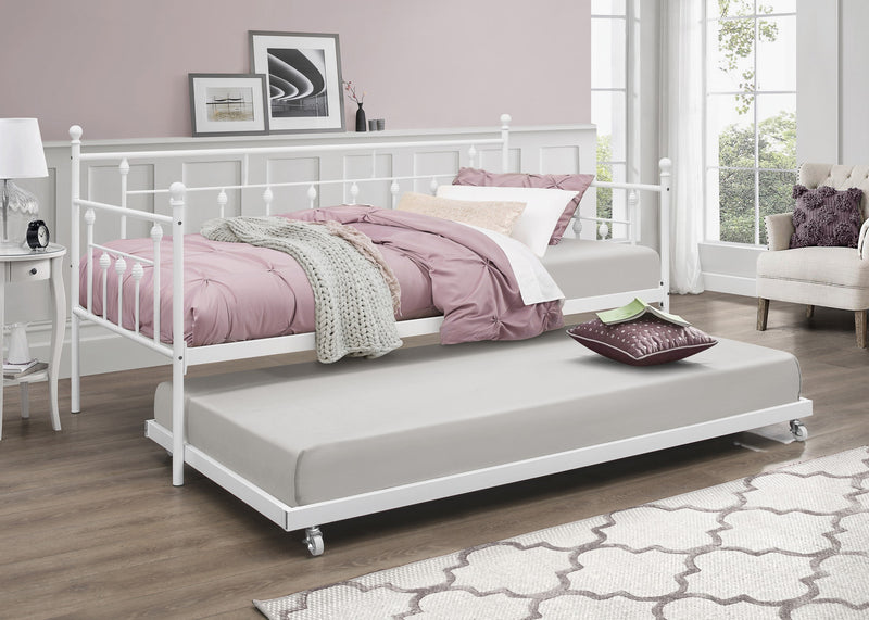 Aine Twin Metal Daybed with Trundle