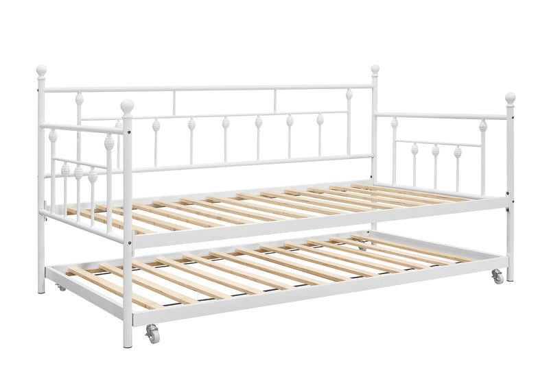 Aine Twin Metal Daybed with Trundle