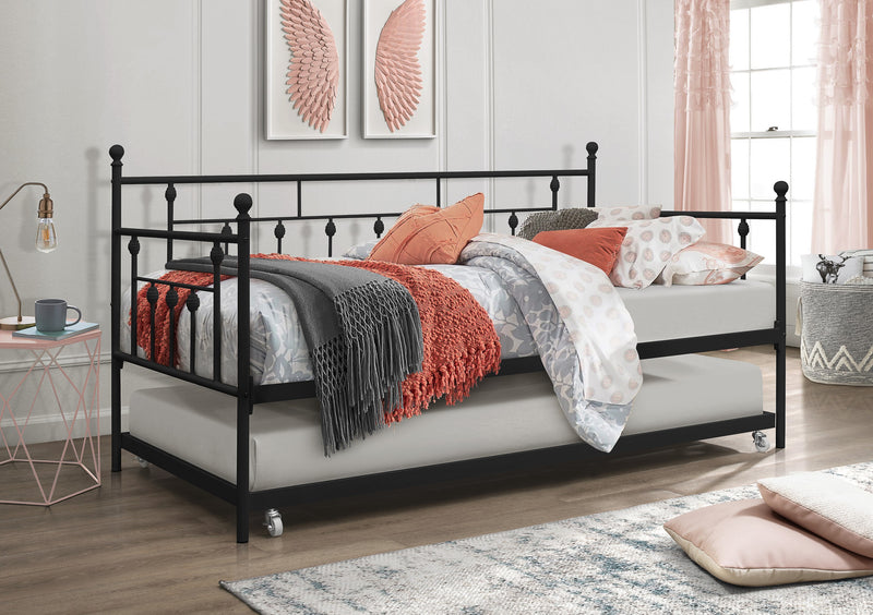 Aine Twin Metal Daybed with Trundle